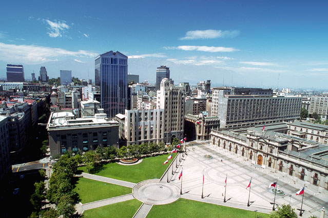 © Corbis/Macduff Everton Blick auf Santiago de Chile