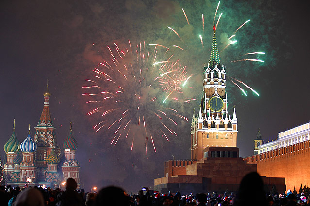 © Reuters/Tatyana Makeyeva Silvesterfeiern in Moskau