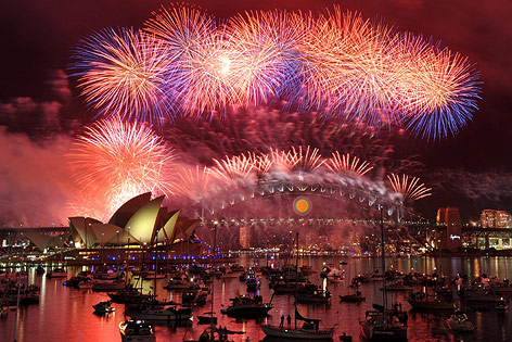 © APA/EPA/Mick Tsikas Feuerwerk in Sydney