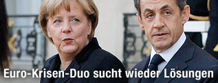 Deutsche Bundeskanzlerin Angela Merkel und Frankreichs Präsident Nicholas Sarkozy