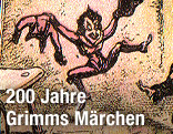 Illustration der Grimm-Geschichte "Die Wichtelmänner"