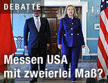 US-Außenministerin Hillary Rodham Clinton und Bahrains Kronprinz Salman bin Hamad al-Khalifa