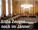Blick in des Budgetsaal des Parlaments