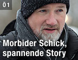 Regisseur David Fincher am Set von Verblendung