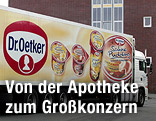 Lkw mit Dr.-Oetker-Aufdruck