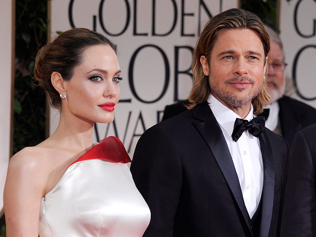 Schauspieler Brad Pitt und Angelina Jolie