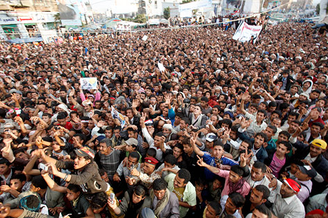 © Reuters/Khaled Abdullah Ali Al Mahdi Proteste in Sanaa