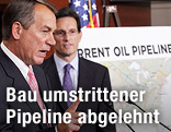 Sprecher des Weißen Hauses John Boehner und Mehrheitsführer des Weißen Hauses Eric Cantor