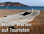 Leerer Strand in &Auml;gypten