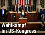 Barack Obama am Rednerpult im US-Kongress
