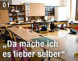 Leere Schulklasse