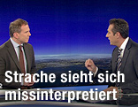 ZIB2 mit Armin Wolf und Heinz-Christian Strache Bundesparteiobmann FP&Ouml;