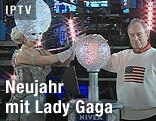 Lady Gaga und New Yorks Bürgermeister Michael Bloomberg