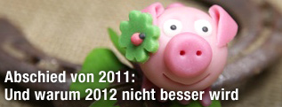 Glücksschwein mit Hufeisen