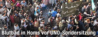 Menschenmenge in Homs