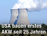 Die Bestehenden Kühltürme des Kernkraftwerks in Vogtle (USA)