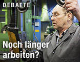 Älterer Metallarbeiter