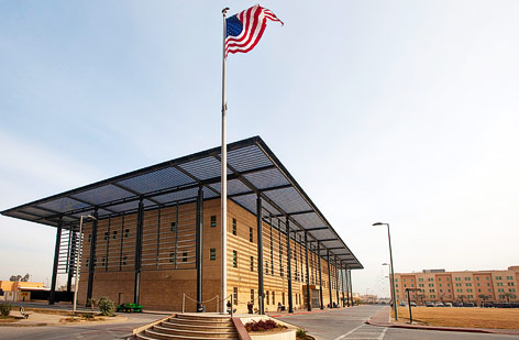 © Reuters/Lucas Jackson Außenansicht der US-Botschaft in Bagdad