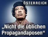Portr&auml;tfoto von Muammar al-Gaddafi