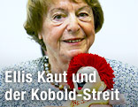 Ellis Kaut mit einer Pumuckl-Puppe