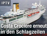 Das Kreuzfahrtschiff "Costa Allegra" auf offenem Meer vor den Seychellen