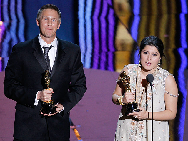 © Reuters/Gary Hershorn Oscargewinner Daniel Junge und Sharmeen Obaid-Chinoy