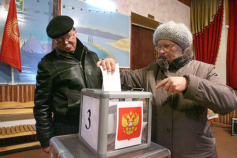© APA/EPA/Igor Kovalenko Vorwahl zur Präsidentschaftswahl in Russland