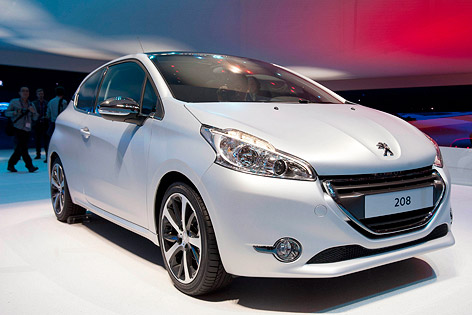 Präsentation des neuen Peugeot 208 beim Autosalon Genf