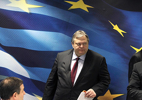 © dapd/AP/Thanassis Stavrakis Griechenlands Finanzminister Evangelos Venizelos