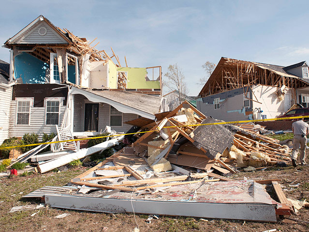 © Reuters/Jon Gardiner Schäden nach einem Tornado