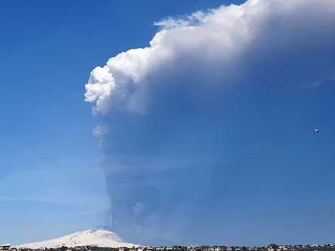 Blick auf den Ätna von Catania