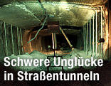 Tauerntunnel nach dem Brand 1999