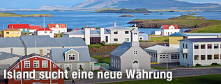 Isländische Stadt Stykkisholmur