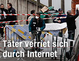 Einsatzkräfte am Tatort vor der Schule in Toulouse