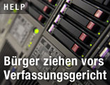 Festplatten in Speicherzentrum