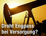 Erd&ouml;lpumpe plus F&ouml;rderturm