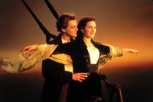 © AP/Paramount Pictures Leonardo Dicaprio und Kate Winslet im Titanic-Film von 1997
