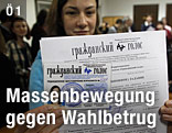 Junge Russin lässt sich zur Wahlbeobachterin ausbilden