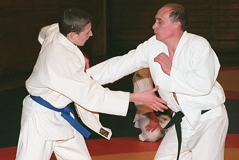 © AP Putin macht Judo