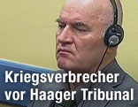 Ratko Mladic vor dem Haager UNO-Tribunal