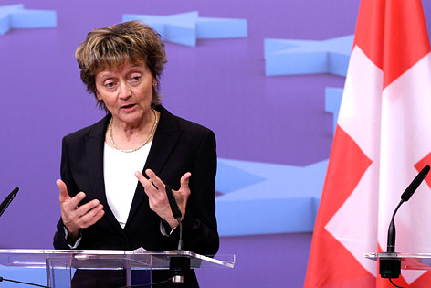 © AP/Virginia Mayo Schweizer Präsidentin Eveline Widmer-Schlumpf