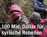 Syrische Rebellen im Dickicht