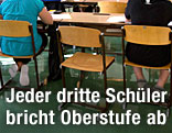 Leerer Platz in einer Schulklasse