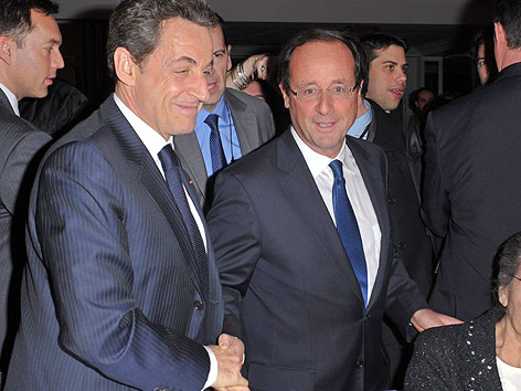 © Reuters Frankreichs Präsident Nicholas Sarkozy und Präsidentschaftskandidat Francois Hollande