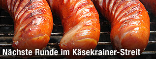 Käsekrainer am Grill