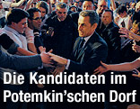 Nicolas Sarkozy sch&uuml;ttelt H&auml;nde