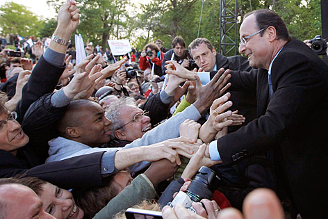 © AP/Christophe Ena Francois Hollande, Kandidat der sozialistischen Opposition