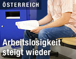 Mann beim AMS