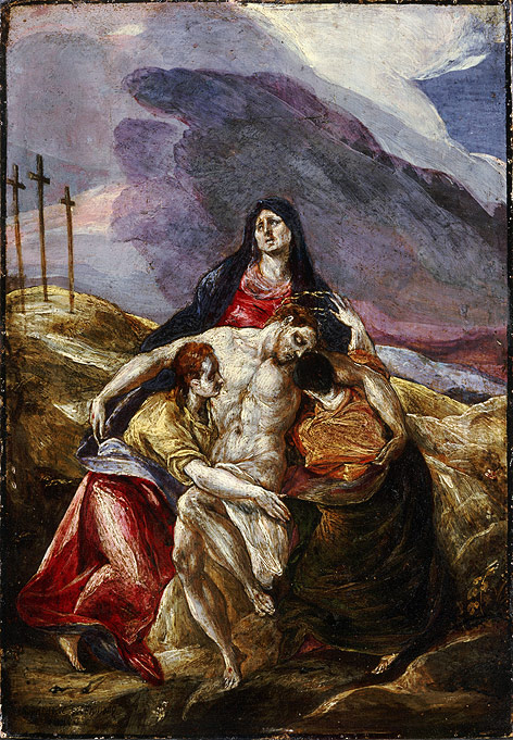 © Philadelphia Museum of Art: John G. Johnson Collection Das Gemälde "Beweinung Christi" von El Greco