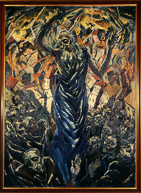© Stiftung Neue Synagoge Berlin–Centrum Judaicum, Jüdische Gemeinde zu Berlin Gemälde "Der Prophet" von Jacob Steinhardt